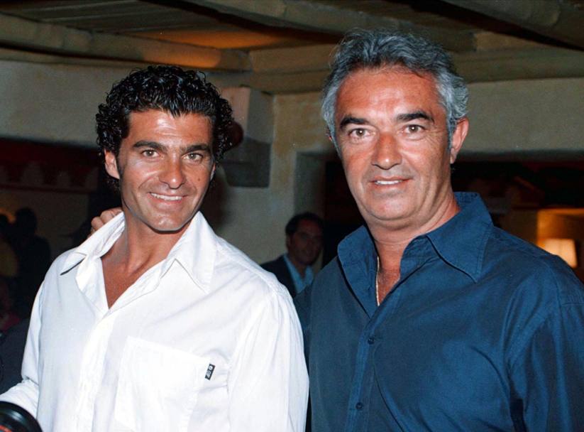 Nel 1999, a Porto Cervo, con Flavio Briatore (Ansa)